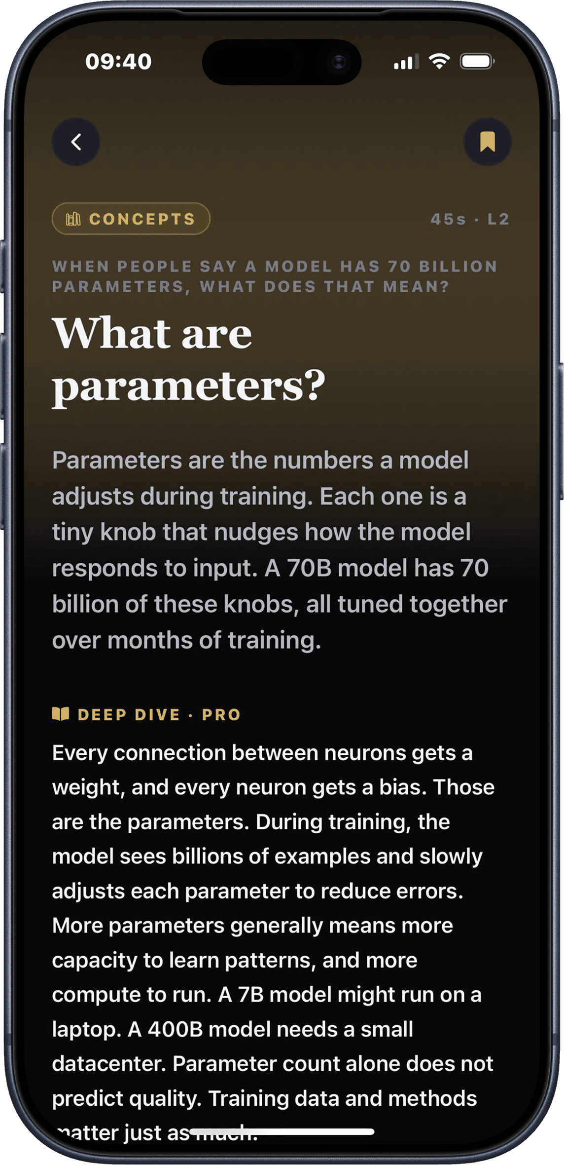 A deep dive on what AI parameters are, expanded to the full long-form read inside Scroll